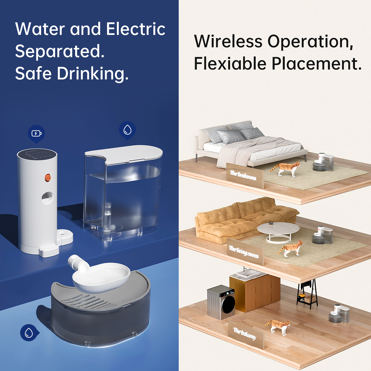 2-in-1 Pet Feeder and Water Dispenser - Image 3